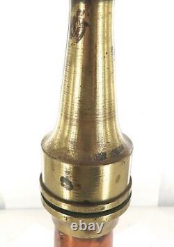 Vintage / Large / Tall Copper Brass Fire Dept Fire Hose Nozzle. #1