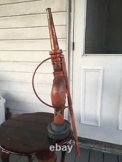 Vintage Lee Brass Nozzle Deluge Deck Gun Firefighting Water Canon Antique Fire