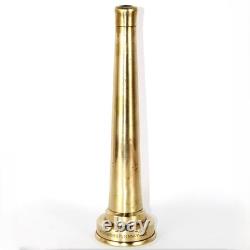 Vintage M. Donohue Brass Fire Hose Nozzle, Collectible Fire Memorabilia
