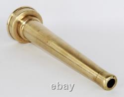 Vintage M. Donohue Brass Fire Hose Nozzle, Collectible Fire Memorabilia