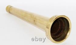 Vintage M. Donohue Brass Fire Hose Nozzle, Collectible Fire Memorabilia