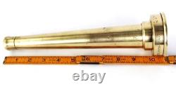 Vintage M. Donohue Brass Fire Hose Nozzle, Collectible Fire Memorabilia