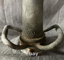 Vintage Metal Fire Nozzle Marked For Use Or Man cave Garage Office Decor Artdec