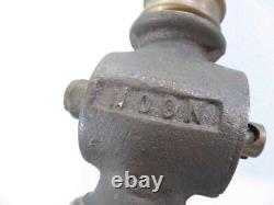 Vintage Moon Brass Fire Hose Nozzle 9.5 Long 1/2 Opening