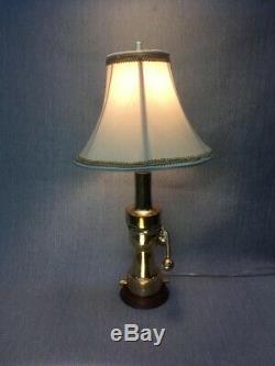 Vintage Morse Shut off fire nozzle made into custom lamp