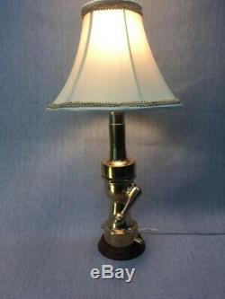 Vintage Morse Shut off fire nozzle made into custom lamp