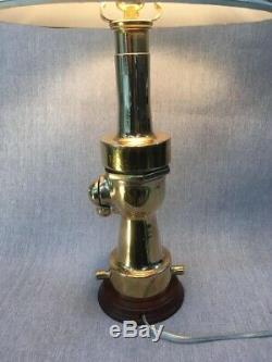 Vintage Morse Shut off fire nozzle made into custom lamp