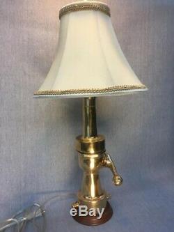 Vintage Morse Shut off fire nozzle made into custom lamp