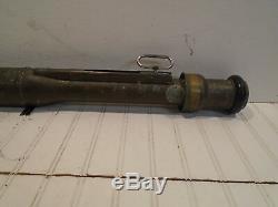 Vintage National Aer-o Foam Fire Nozzle Solid Brass