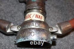 Vintage Naval Air Dev Center NAF NADC Navy Airport Fire Quad Valve Nozzle