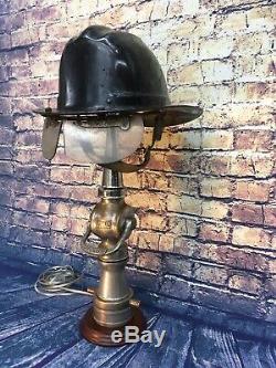 Vintage Nickel Plated 2 1/2 In. Mar. 1929 Larkin Fire Nozzle Custom Lamp