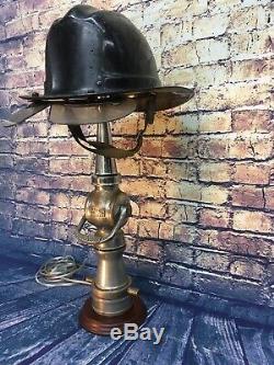 Vintage Nickel Plated 2 1/2 In. Mar. 1929 Larkin Fire Nozzle Custom Lamp