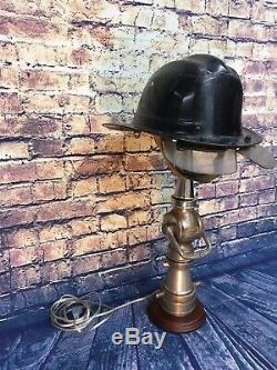 Vintage Nickel Plated 2 1/2 In. Mar. 1929 Larkin Fire Nozzle Custom Lamp