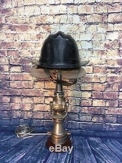 Vintage Nickel Plated 2 1/2 In. Mar. 1929 Larkin Fire Nozzle Custom Lamp