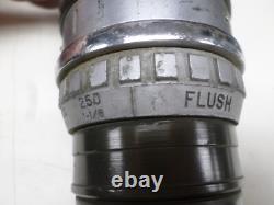 Vintage Old Akron TurboJet Brass Firefighter 1727 Flush Fire Hose Nozzle