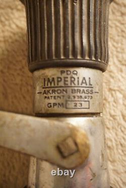 Vintage PDQ Imperial Akron Fire Hose Nozzle Pistol Grip Turbojet