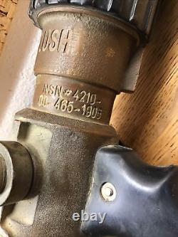 Vintage POK Fire Nozzle 1.5 95 GPM BRASS NSN# 4210-00-465-1906 G2