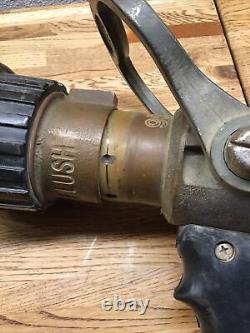 Vintage POK Fire Nozzle 1.5 95 GPM BRASS NSN# 4210-00-465-1906 G2