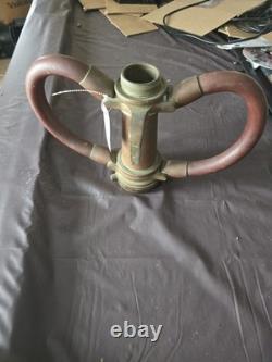 Vintage POWHATAN Fire Hose Nozzle Brass Decor B&I Works