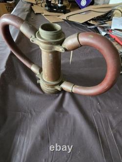 Vintage POWHATAN Fire Hose Nozzle Brass Decor B&I Works