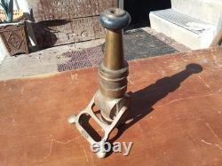 Vintage Pat. 1930 Handled Akron Brass Co. Firehose Nozzle Firefighting History