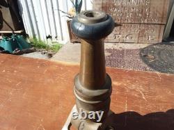 Vintage Pat. 1930 Handled Akron Brass Co. Firehose Nozzle Firefighting History
