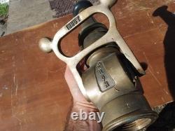 Vintage Pat. 1930 Handled Akron Brass Co. Firehose Nozzle Firefighting History