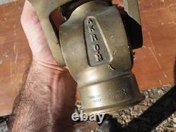 Vintage Pat. 1930 Handled Akron Brass Co. Firehose Nozzle Firefighting History