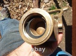 Vintage Pat. 1930 Handled Akron Brass Co. Firehose Nozzle Firefighting History