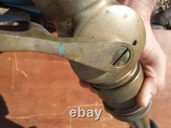 Vintage Pat. 1930 Handled Akron Brass Co. Firehose Nozzle Firefighting History
