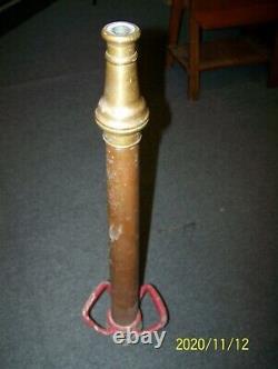 Vintage Play Pipe Fire Nozzle Copper & Brass 32 United States Rubber Company