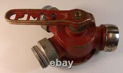 Vintage Pms Co. 2 To 1-1/2 Fire Hose/hydrant Splitter Valve Wye Water Thief