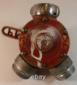 Vintage Pms Co. 2 To 1-1/2 Fire Hose/hydrant Splitter Valve Wye Water Thief