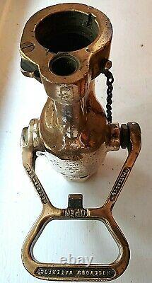 Vintage Polished Brass Rockwood Sprinkler Co. Water Fog NozzleFire Hose Navy