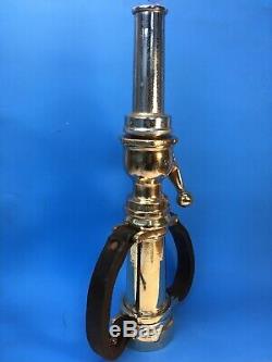 Vintage Powhatan B. & I 21/2 In. Play Pipe Fire Nozzle With Morse Shutoff