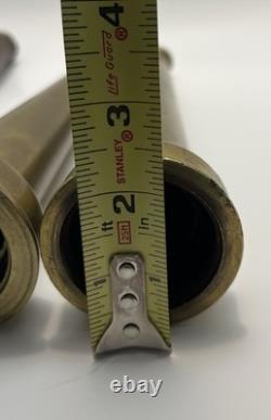 Vintage Powhatan B&I Works Brass Fire Hose Nozzle Lot of 3 Ranson WV Firefighter