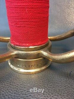 Vintage Powhatan Brass 30 Inch 2 1/2 Inch Fire Nozzle Play Pipe With Red Cord