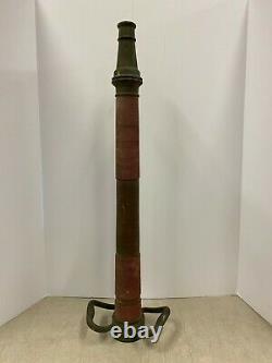 Vintage Powhatan Works NS Ranson WV WVA Brass 9-66 Fire Hose Nozzle 30 Tall