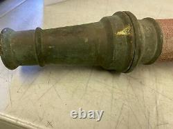 Vintage Powhatan Works NS Ranson WV WVA Brass 9-66 Fire Hose Nozzle 30 Tall