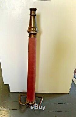 Vintage Powhatan wrapped solid brass fire nozzle