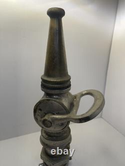 Vintage (Rare) Pat. July 1919 American LaFrance Fomite Corp Fire Hose Nozzle