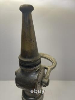 Vintage (Rare) Pat. July 1919 American LaFrance Fomite Corp Fire Hose Nozzle