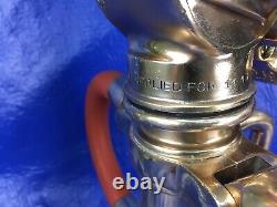 Vintage Recondition Akron Brass No-leak 21/2 In. Fire Nozzle With Red Rubber Hds