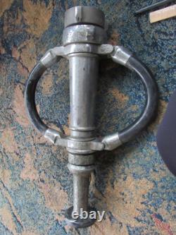 Vintage Red Head Hose 2 Handled Nozzle Fire Hose