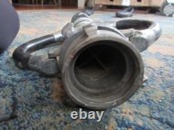 Vintage Red Head Hose 2 Handled Nozzle Fire Hose