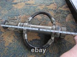 Vintage Red Head Hose 2 Handled Nozzle Fire Hose