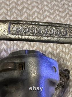 Vintage Rockwood Brass Waterfog Fireman Fire Hose Nozzle-Great Condition