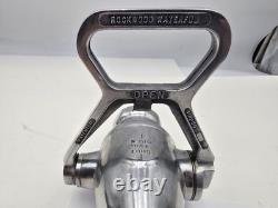 Vintage Rockwood Sprinkler Co 1-1/2 SG Fire Hose Nozzle Waterfog Nozzle USA