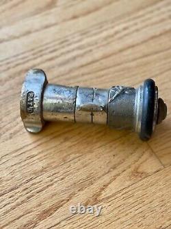 Vintage Santa Rosa Brass Rose Bud Firefighting Fire Hose Nozzle A-3 1in