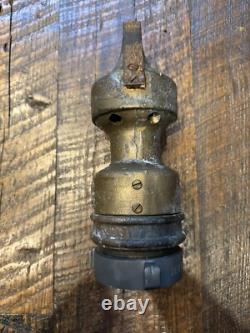 Vintage Self Propelled Fire Sewer Pipe Cleaning Nozzle Red Head Solid Brass 11